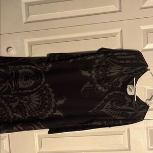 Black and Gray Patterned Dress